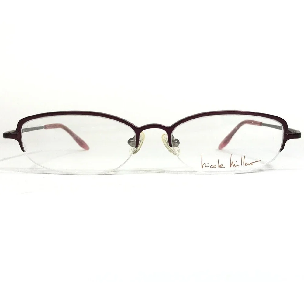 Nicole Miller Eyeglasses Frames Cat-arena Grape Red Half Rim 54-16-140